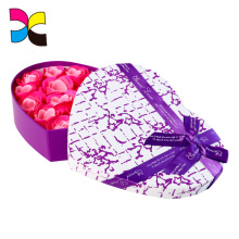 Beautiful Ribbons tied Flower or candy packing Heart shape box
